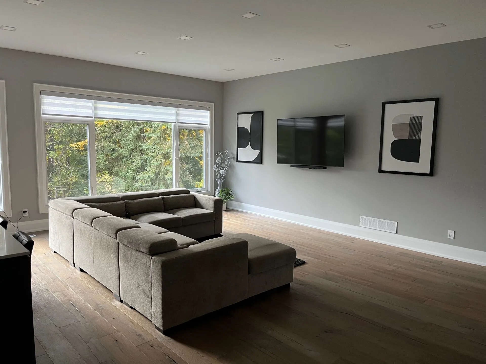 Living room after the renovation